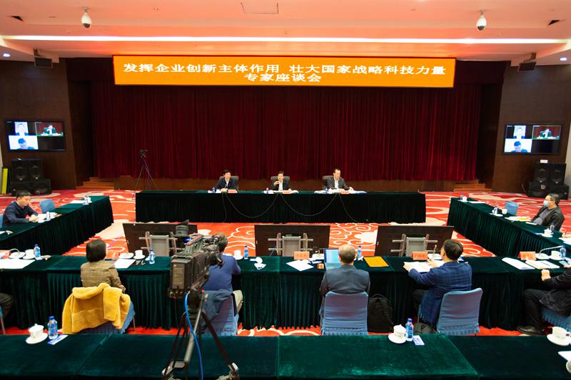 高云龙主持召开“发挥企业创新主体作用壮大国家战略科技力量”专家座谈会