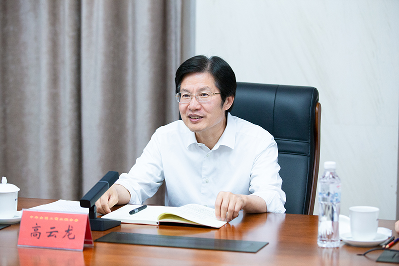 高云龙会见山东省委常委、济南市委书记孙立成一行