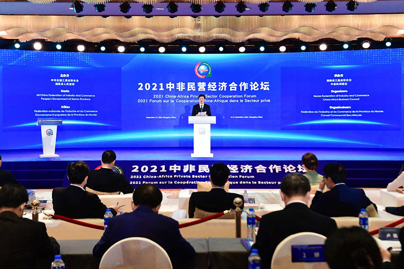 2021中非民营经济合作论坛在长沙举办 高云龙强调要把加强经贸合作作为构筑新时期中非关系的重要基石