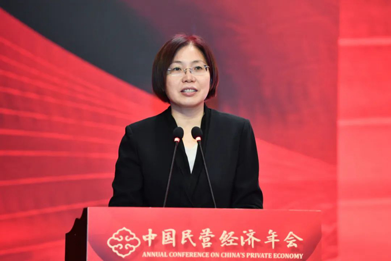 汪鸿雁出席二〇二二中国民营经济年会并作主旨讲话