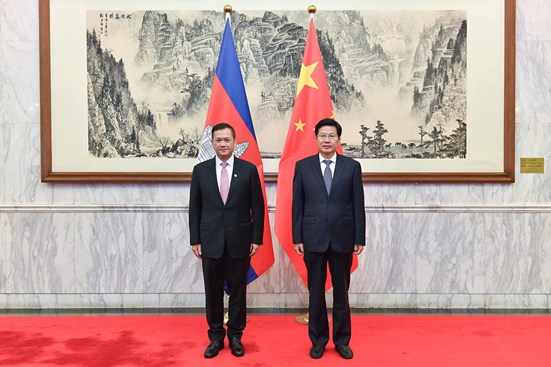 中国&mdash;柬埔寨工商界人士见面会午宴在京举办 高云龙同柬埔寨首相洪玛奈共同出席并致辞